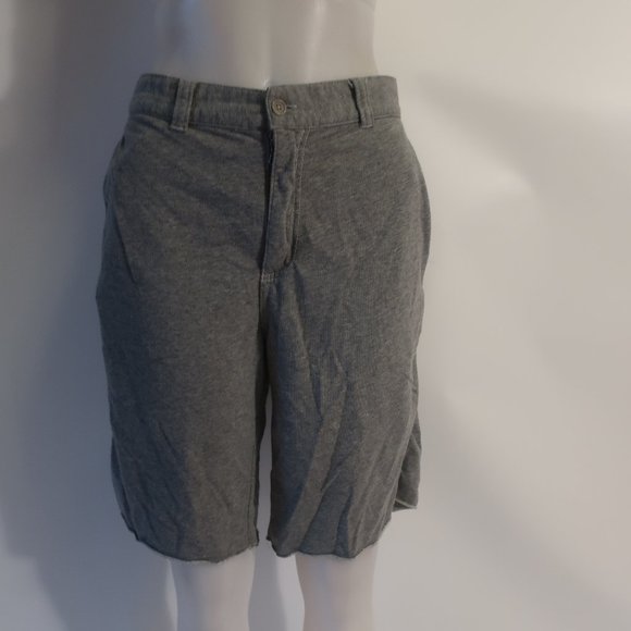 Mens John Varvatos Gray Cotton Blend Flat Front Shorts L * - Picture 1 of 7
